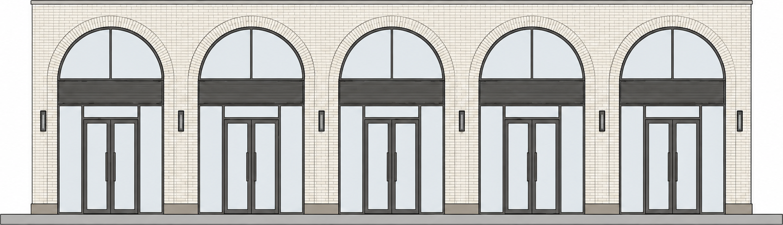 Fachada de Portal Witcomb con los cinco locales